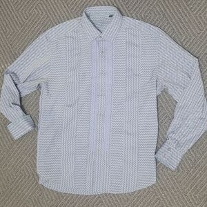 Robert Graham Men's Blue Patterned Button up Shirt Sz 2xl/2tg